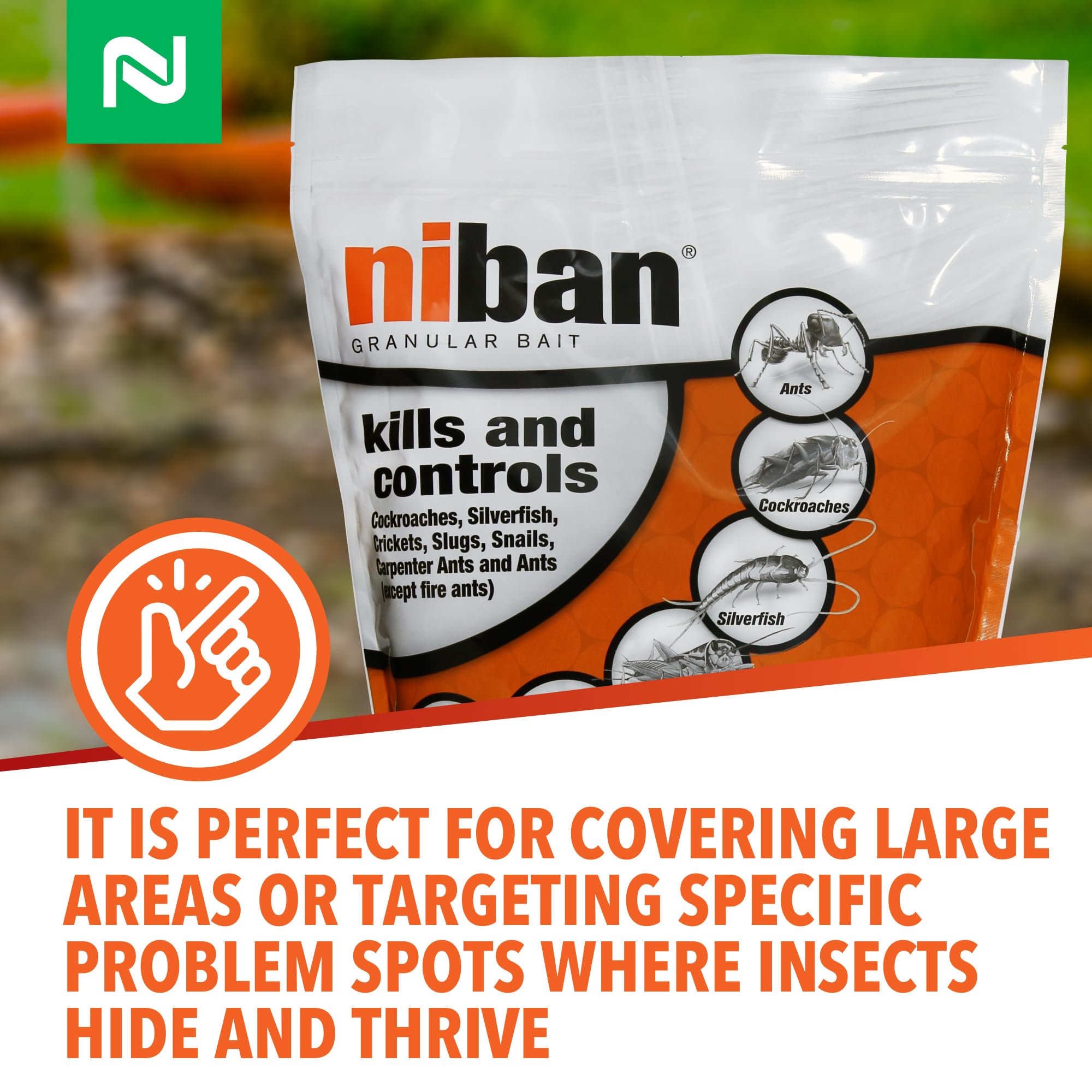 Nisus Niban product label and directions for safe, effective use