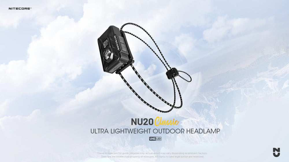 Nitecore NU20 illuminating a night trail, showing long-range beam advantage