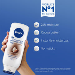 NIVEA pump dispenser detail for easy one-handed in-shower application benefit