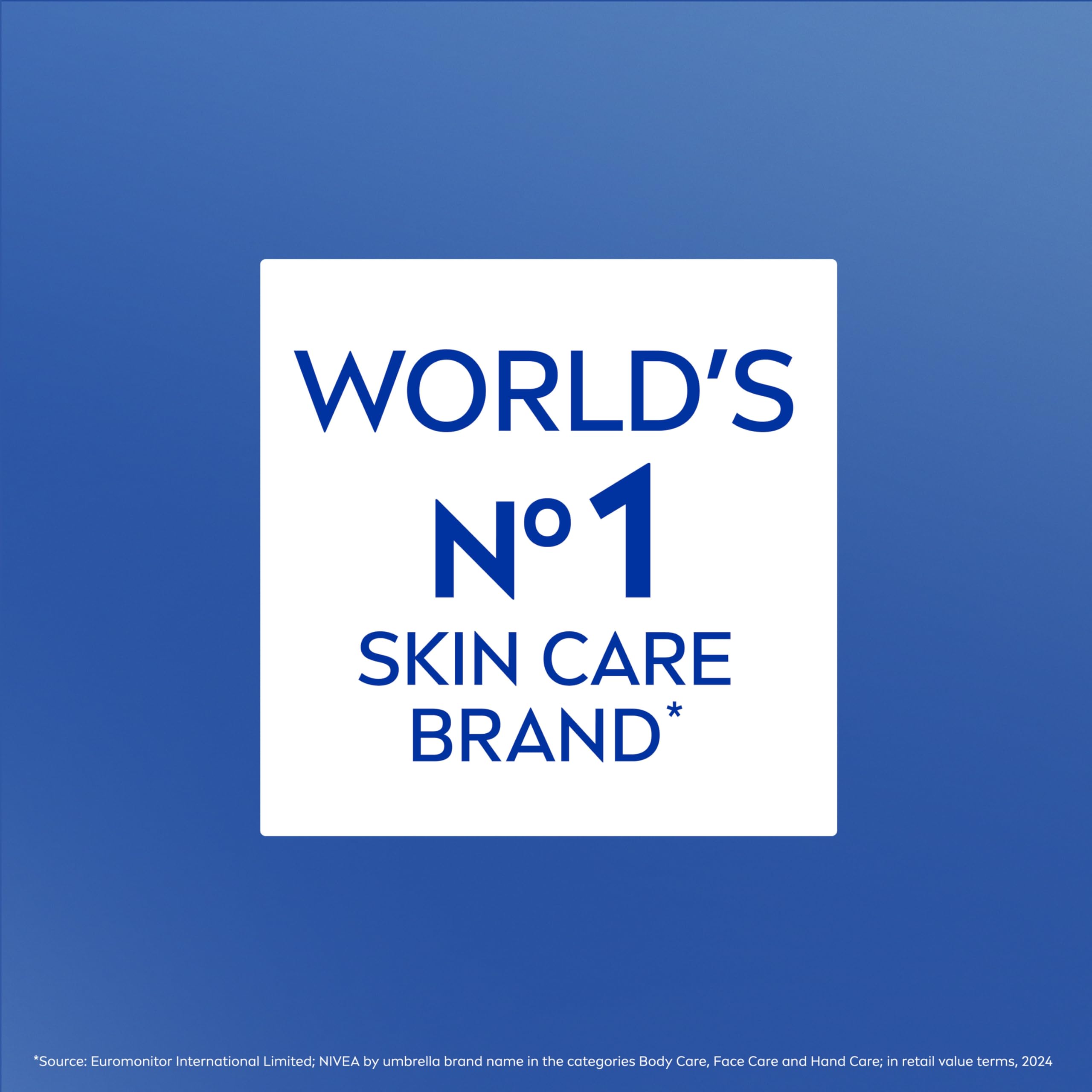 NIVEA in a bathroom lifestyle scene showing streamlined routine and time-saving benefit