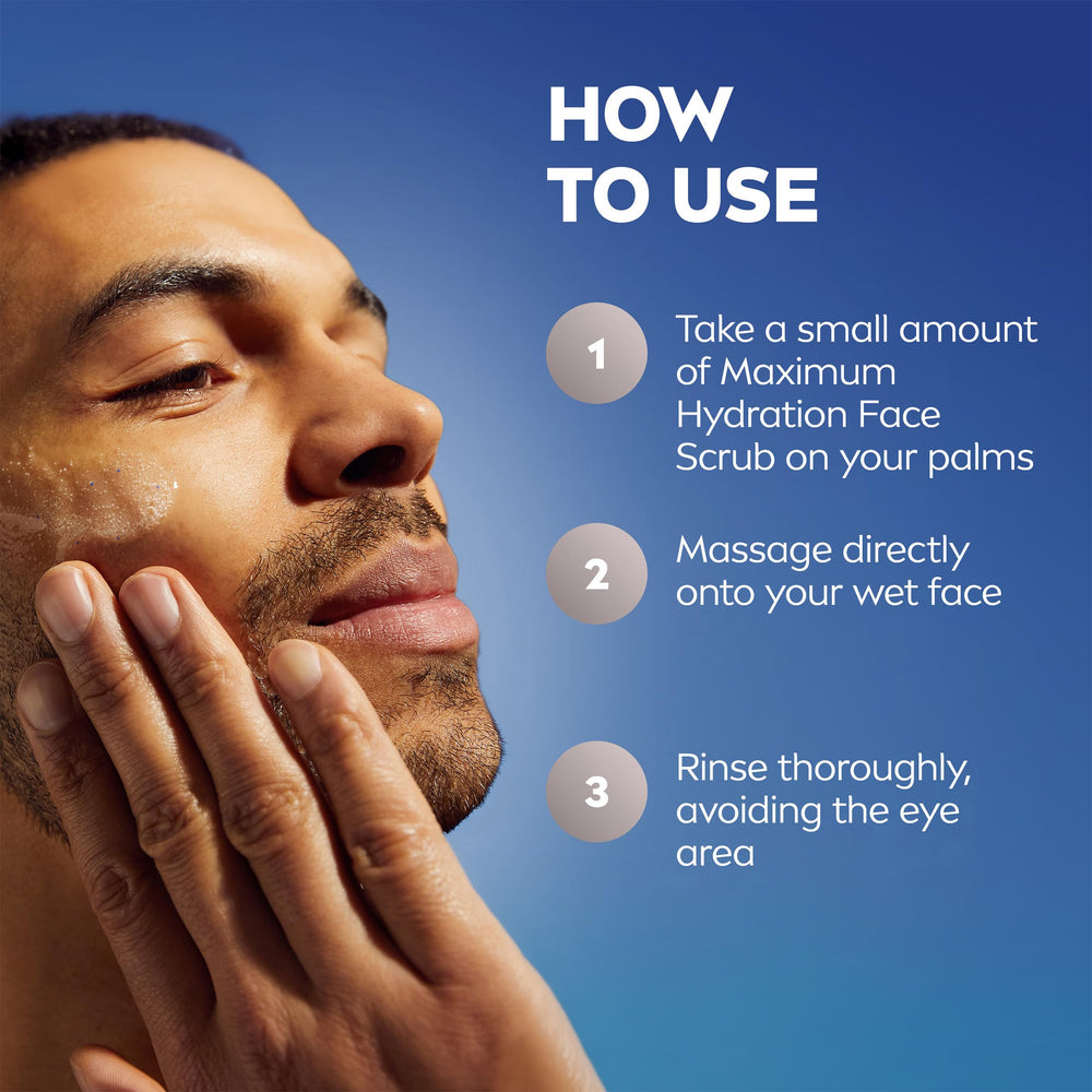 NIVEA MEN ingredients display Aloe Vera and Provitamin B5 for soothing