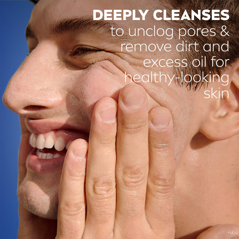NIVEA MEN macro of fine scrub particles showing effective exfoliation