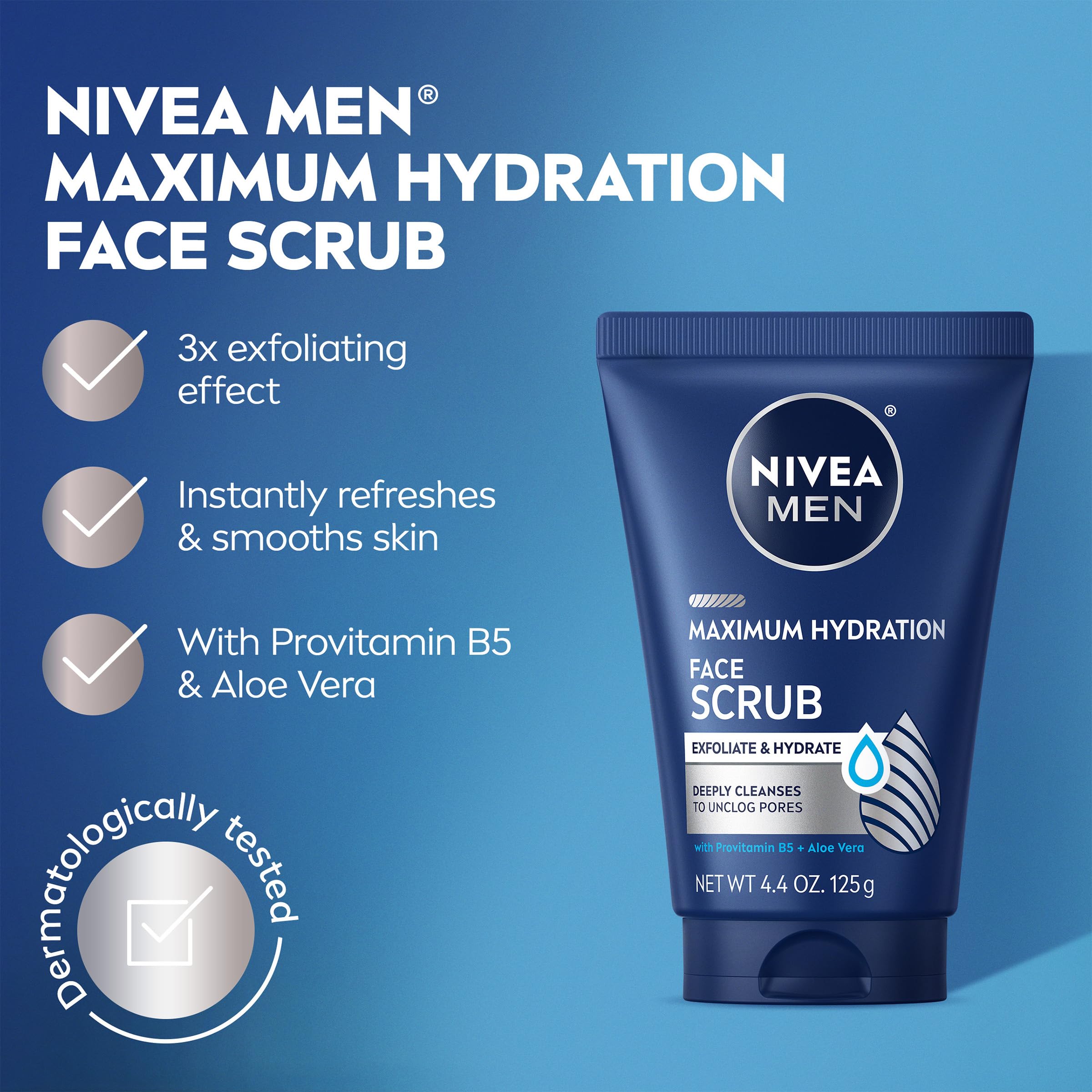 NIVEA MEN foam texture swatch demonstrating creamy lather and gentle cleanse