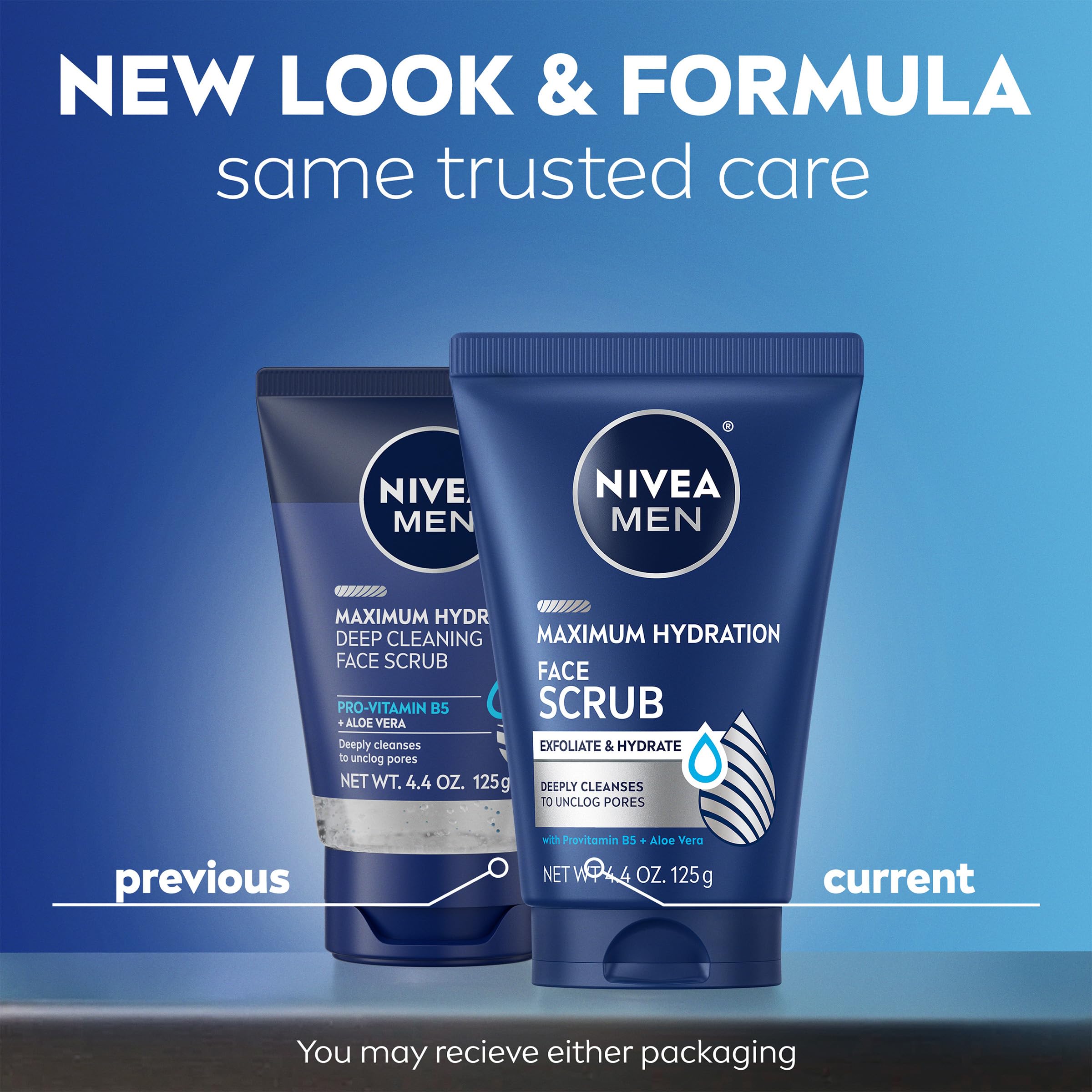 NIVEA MEN close-up on tube label highlighting product details for clarity