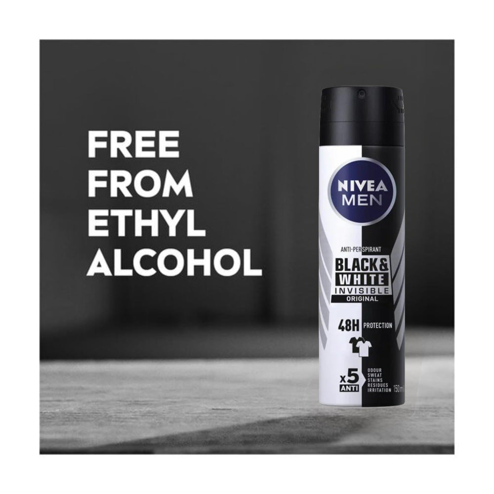 NIVEA Men bottle in hand showing 150ml size for travel-friendly everyday use