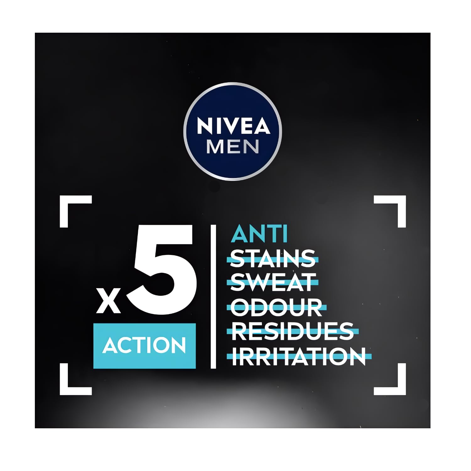 NIVEA Men spray action mid-air demonstrating quick-dry fine mist for fast application
