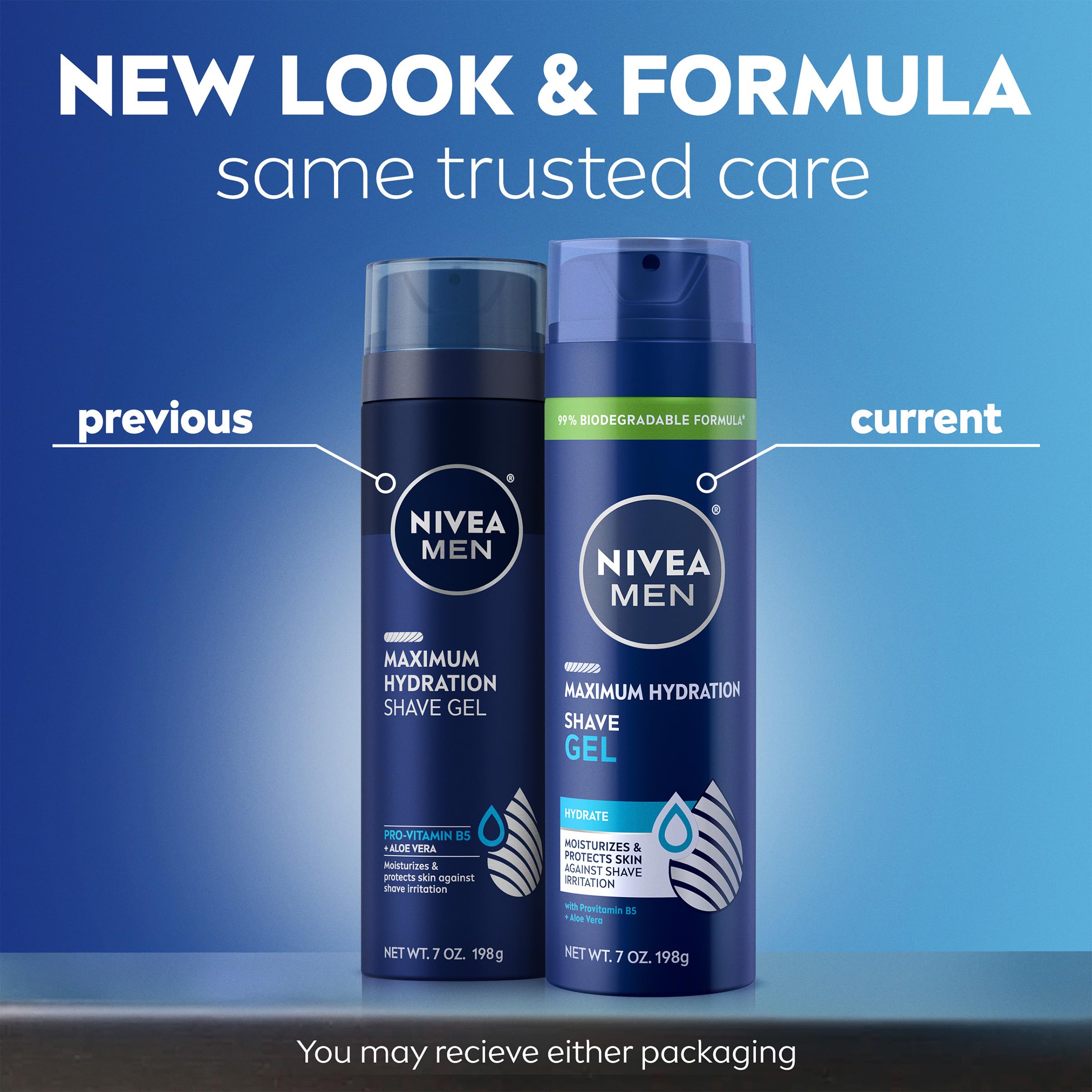 NIVEA MEN aerosol valve close-up highlighting easy pump and controlled dispensing benefit