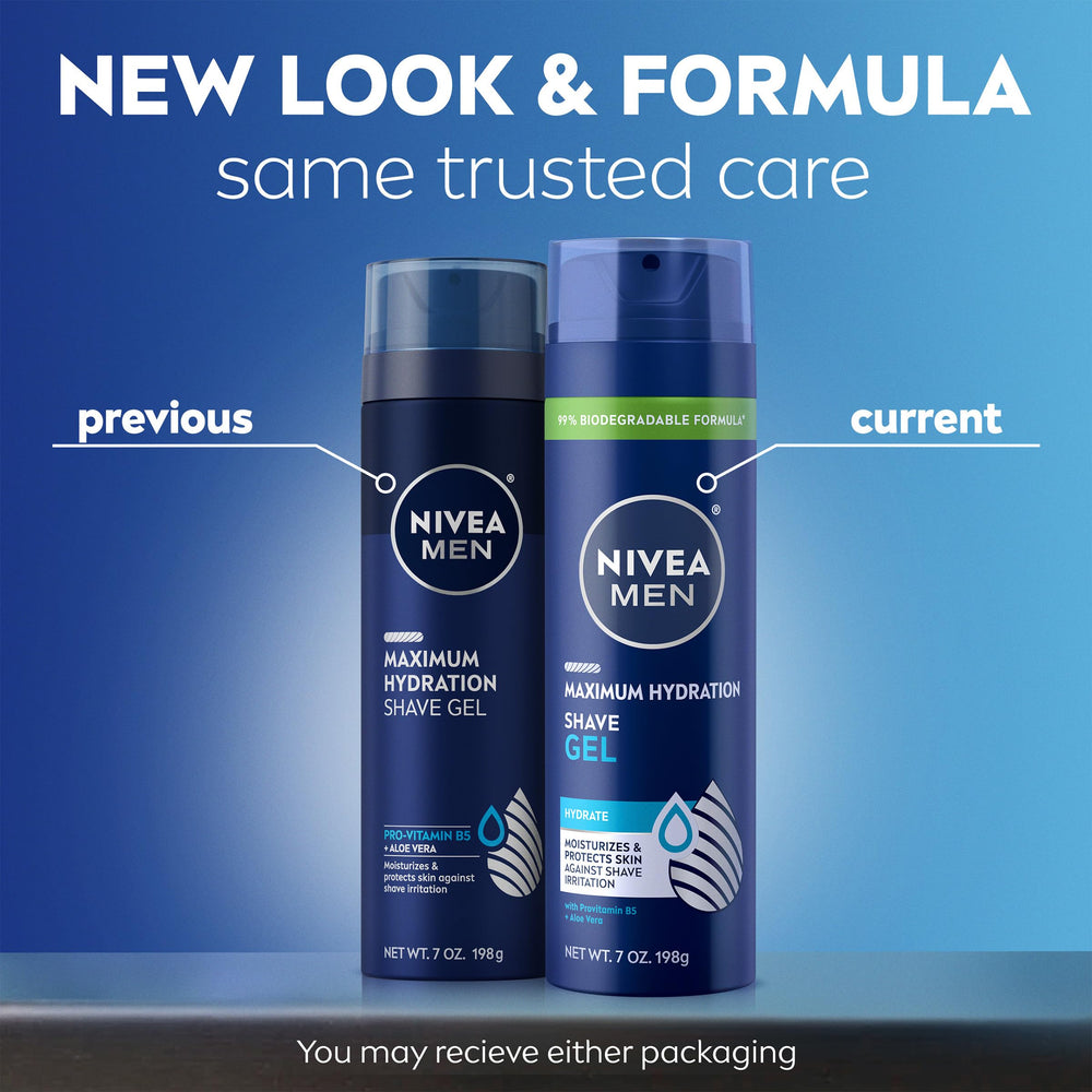 NIVEA MEN aerosol valve close-up highlighting easy pump and controlled dispensing benefit