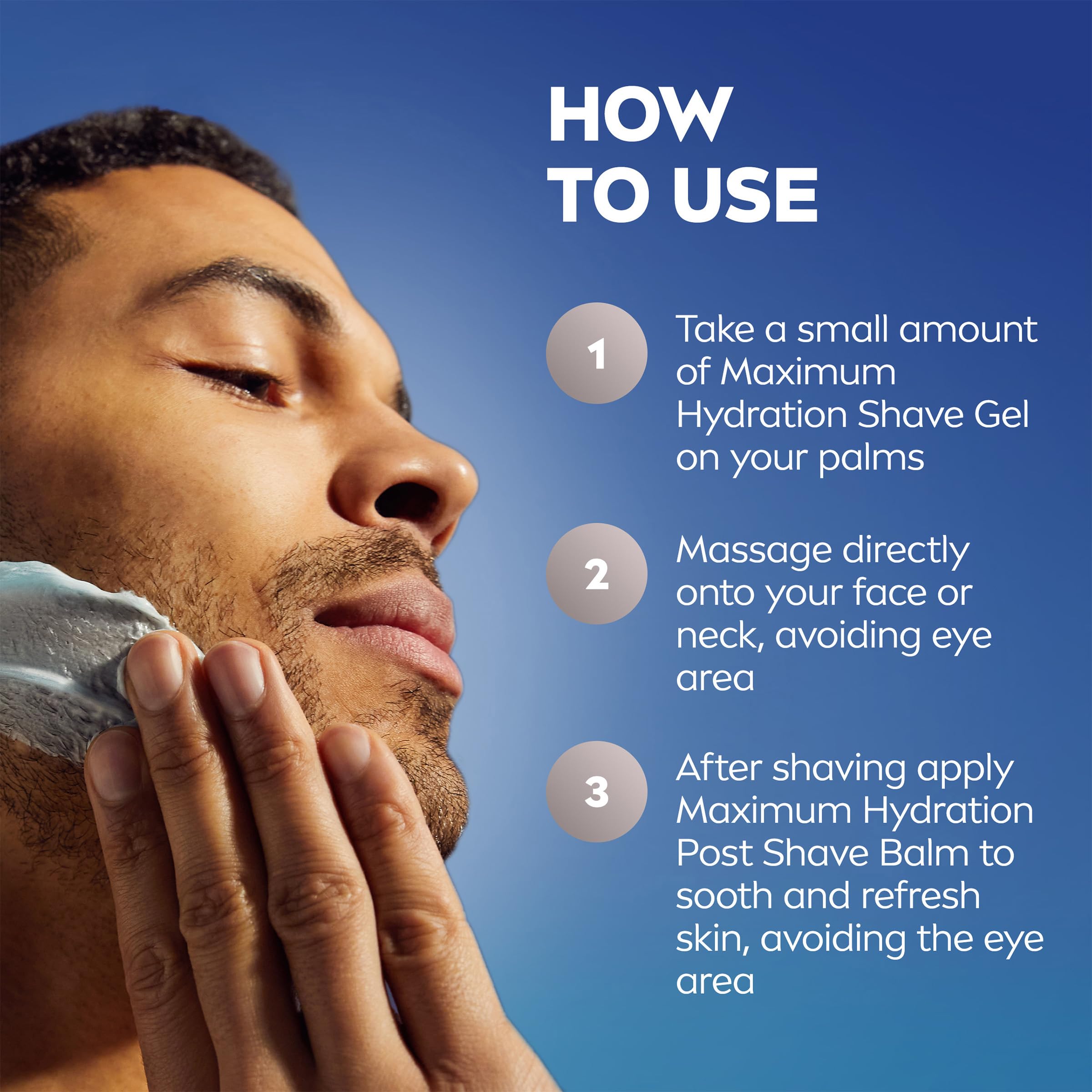 NIVEA MEN can held in hand showing 7 oz size for travel-friendly convenience