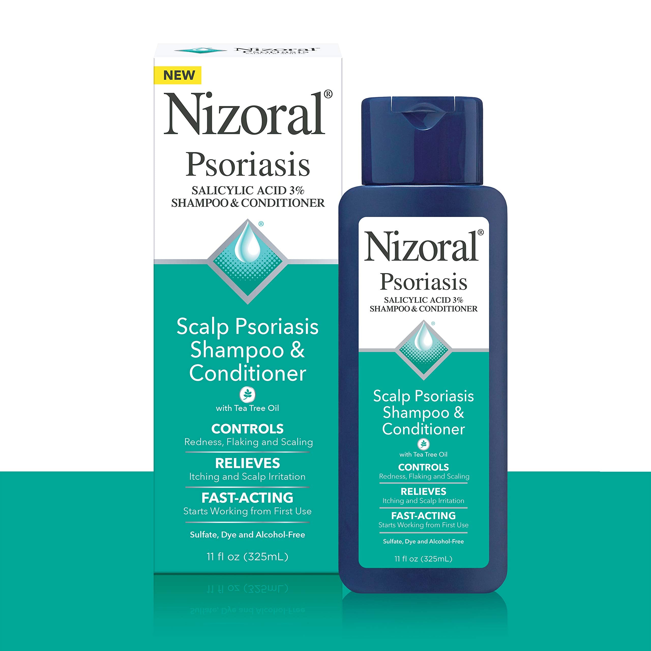 Nizoral rich lather texture close-up showing easy rinsing benefit