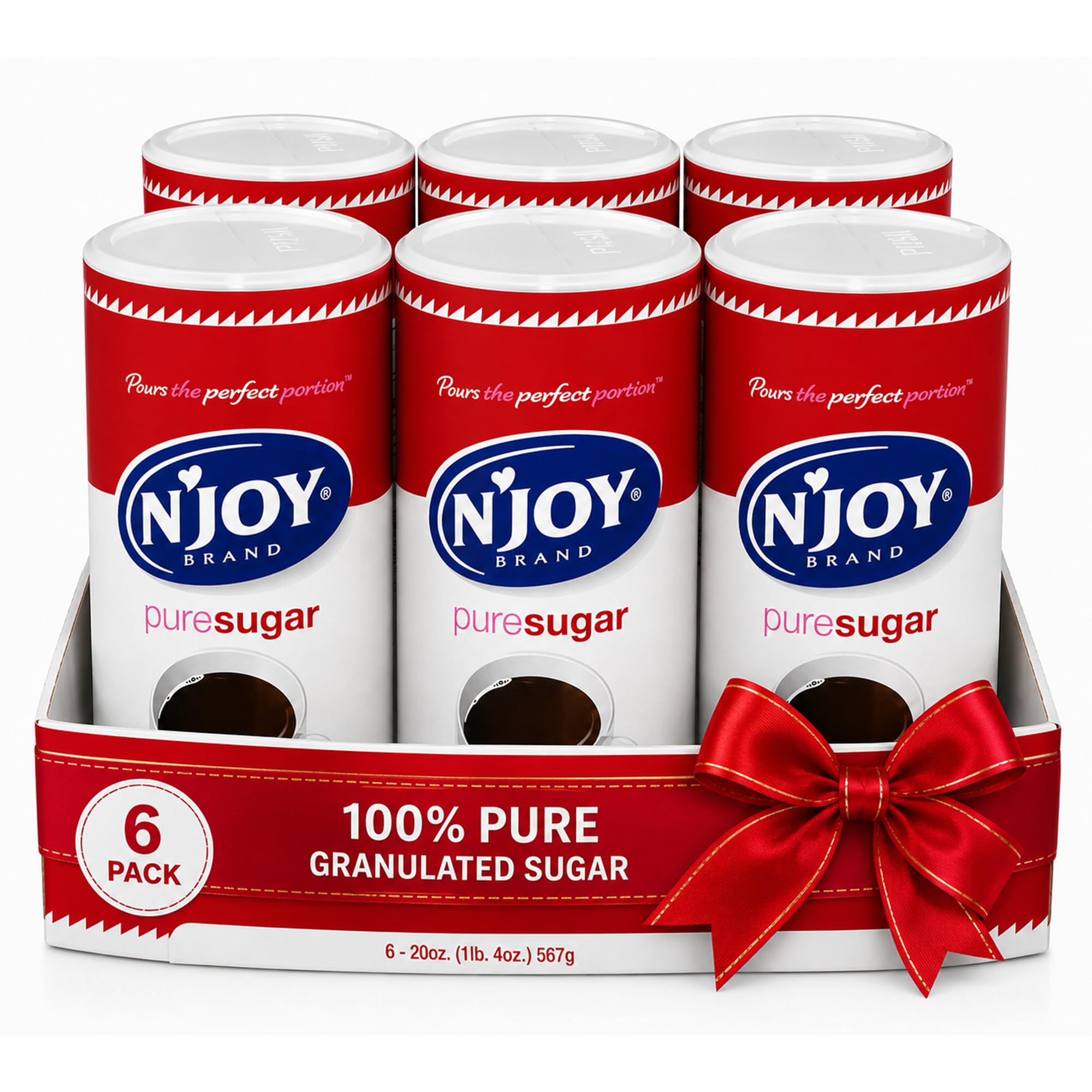 N'Joy front canister with label showing brand and clean storage benefit