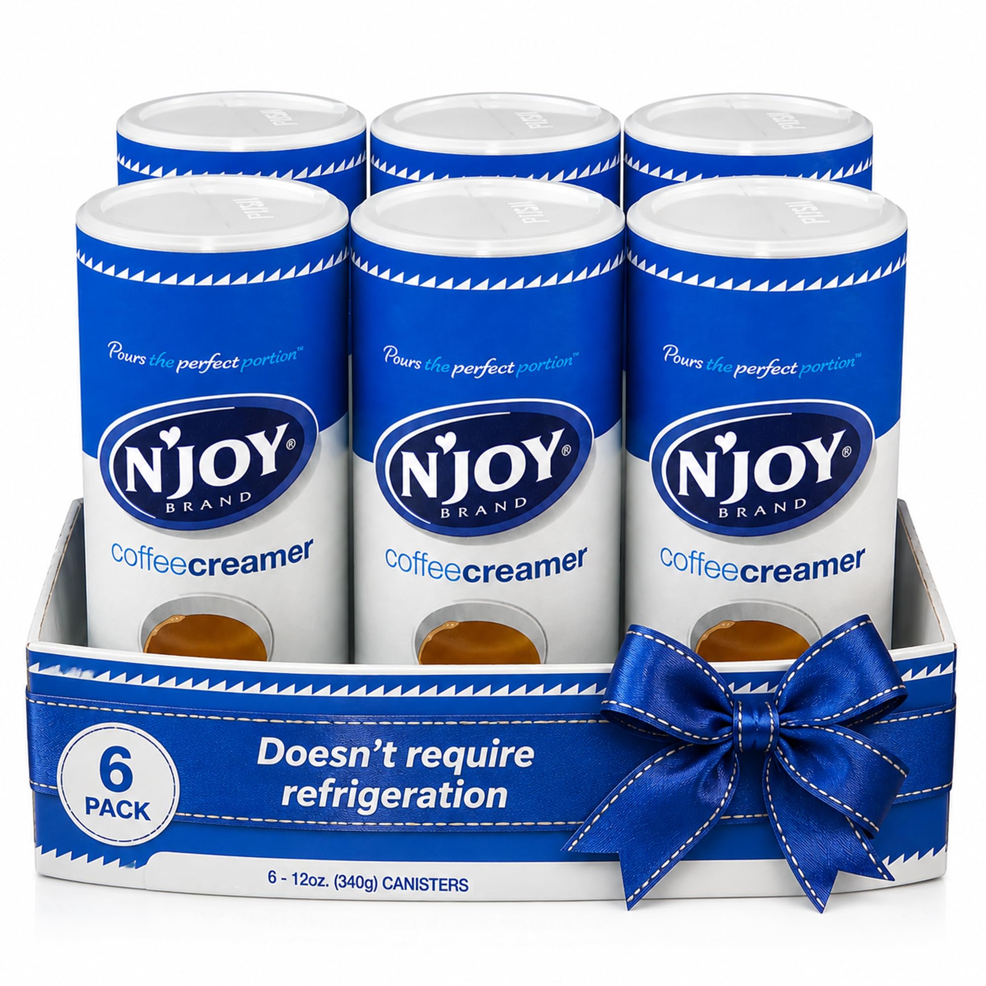 N'Joy front canister showing brand label and 12 oz size benefit