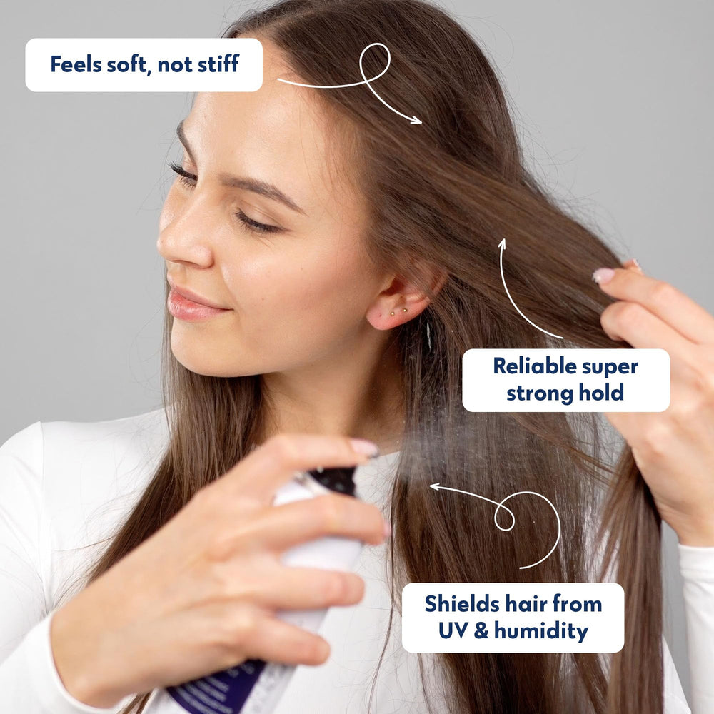 No nothing fine mist applying to hair for even hold benefit