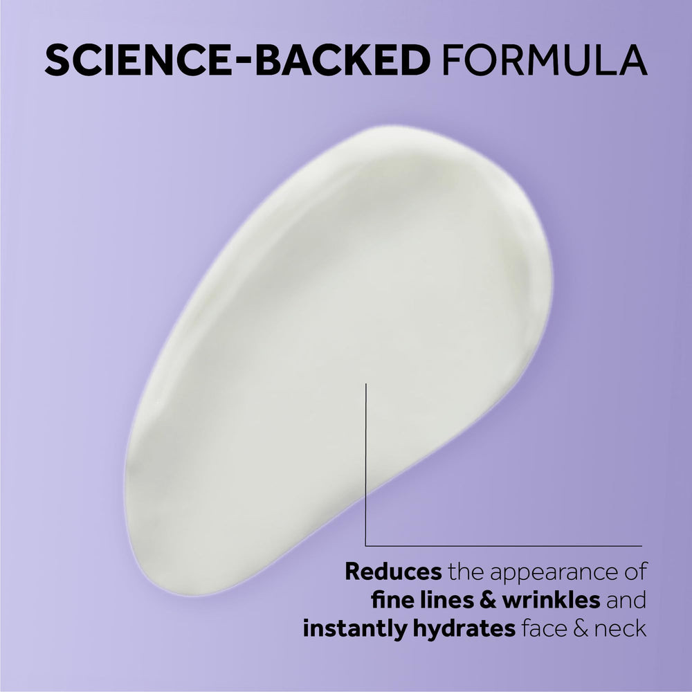 No7 label close-up emphasizing peptides and firming technology benefits