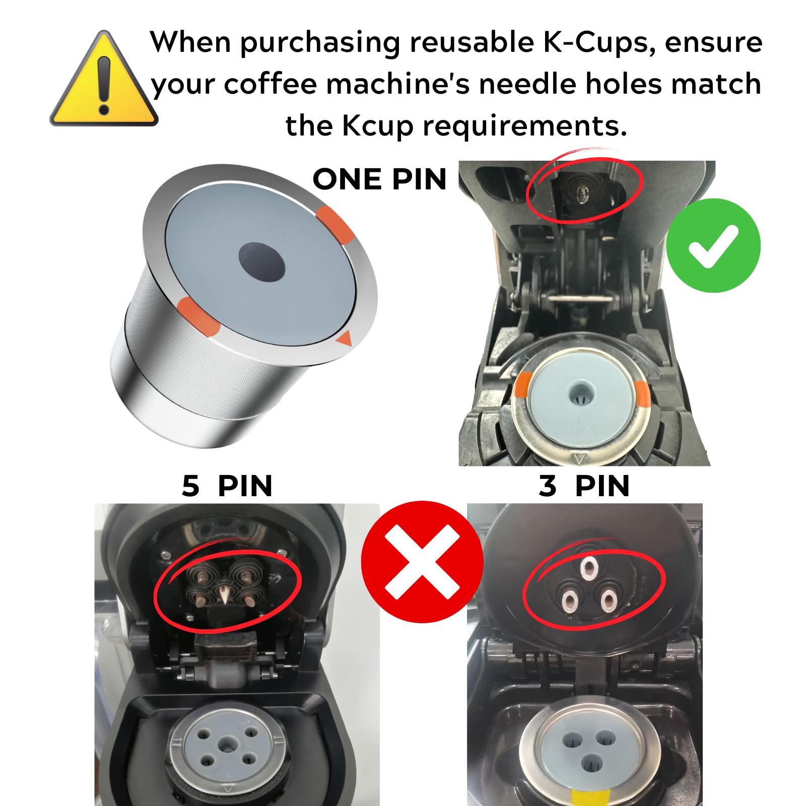 NOALTO pod inserted in Keurig brewer illustrating universal fit and convenience