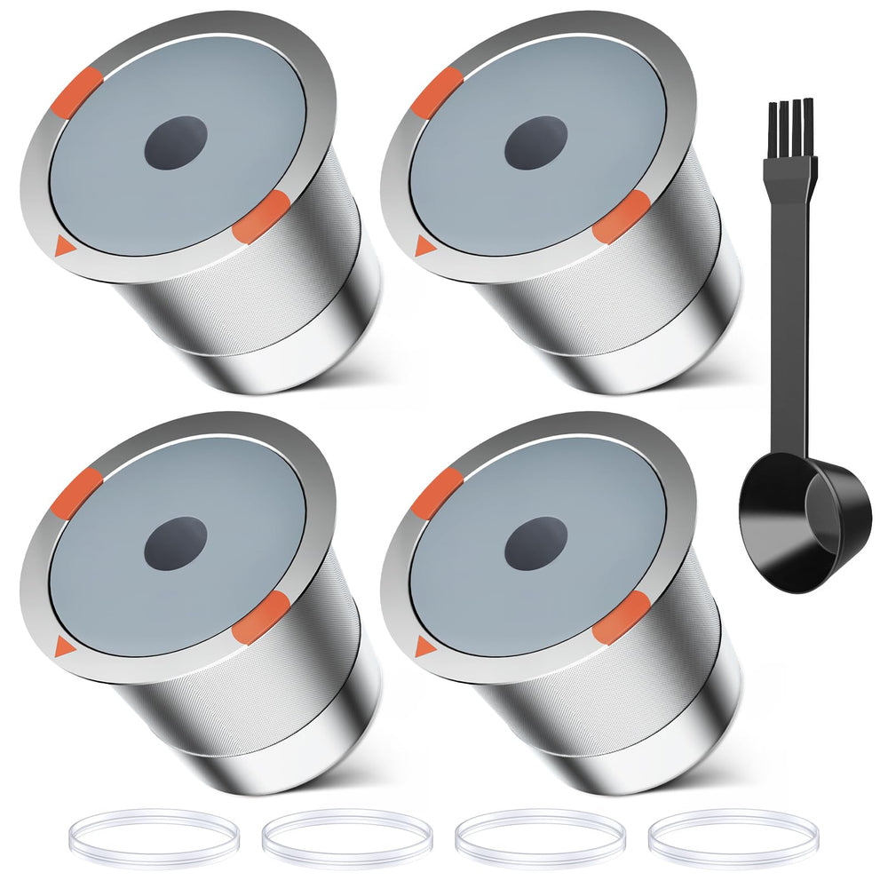 NOALTO front view of reusable K-Cup shows durable stainless design and eco benefit
