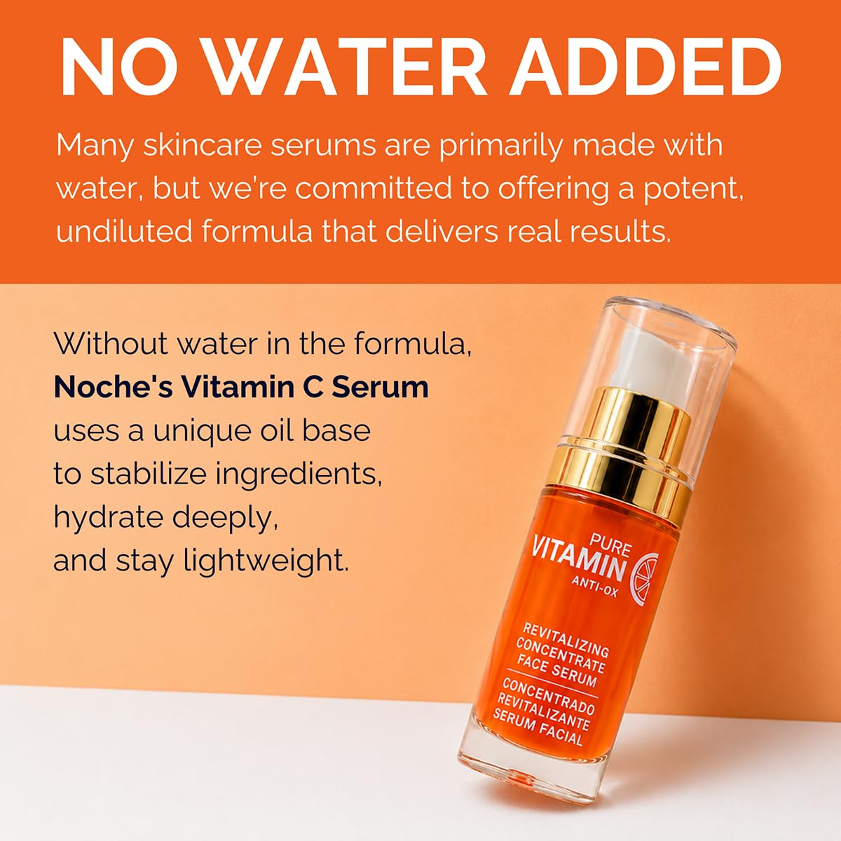Noche Y Dia serum texture on hand absorbing for hydration