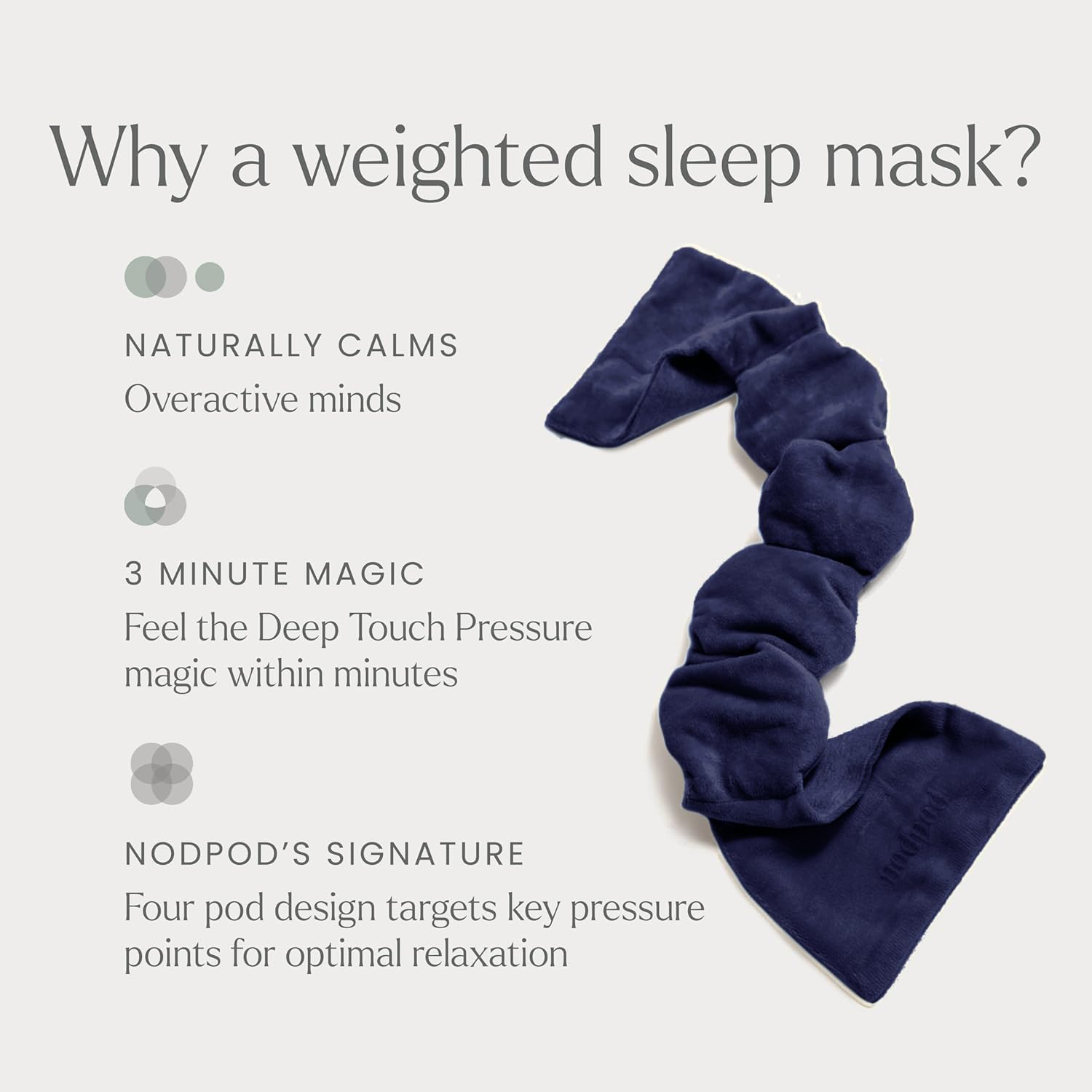nodpod plush microfleece surface offering soft skin contact and warmth