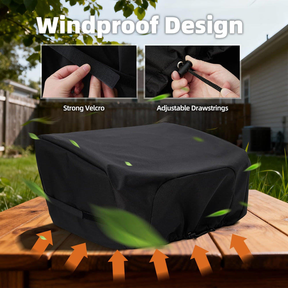NOELIFE adjustable drawstring and Velcro straps keep cover secure