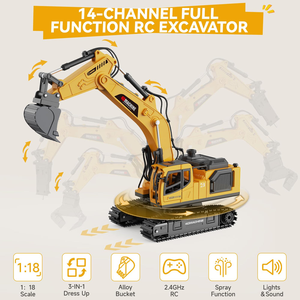 Noizka breaker attachment detail illustrating drilling action for play realism