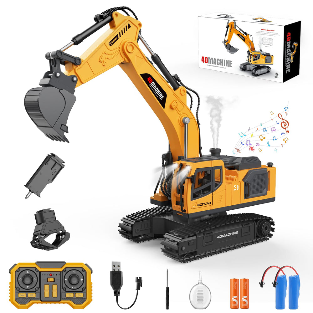 Noizka front view excavator showing durable body and realistic design benefits