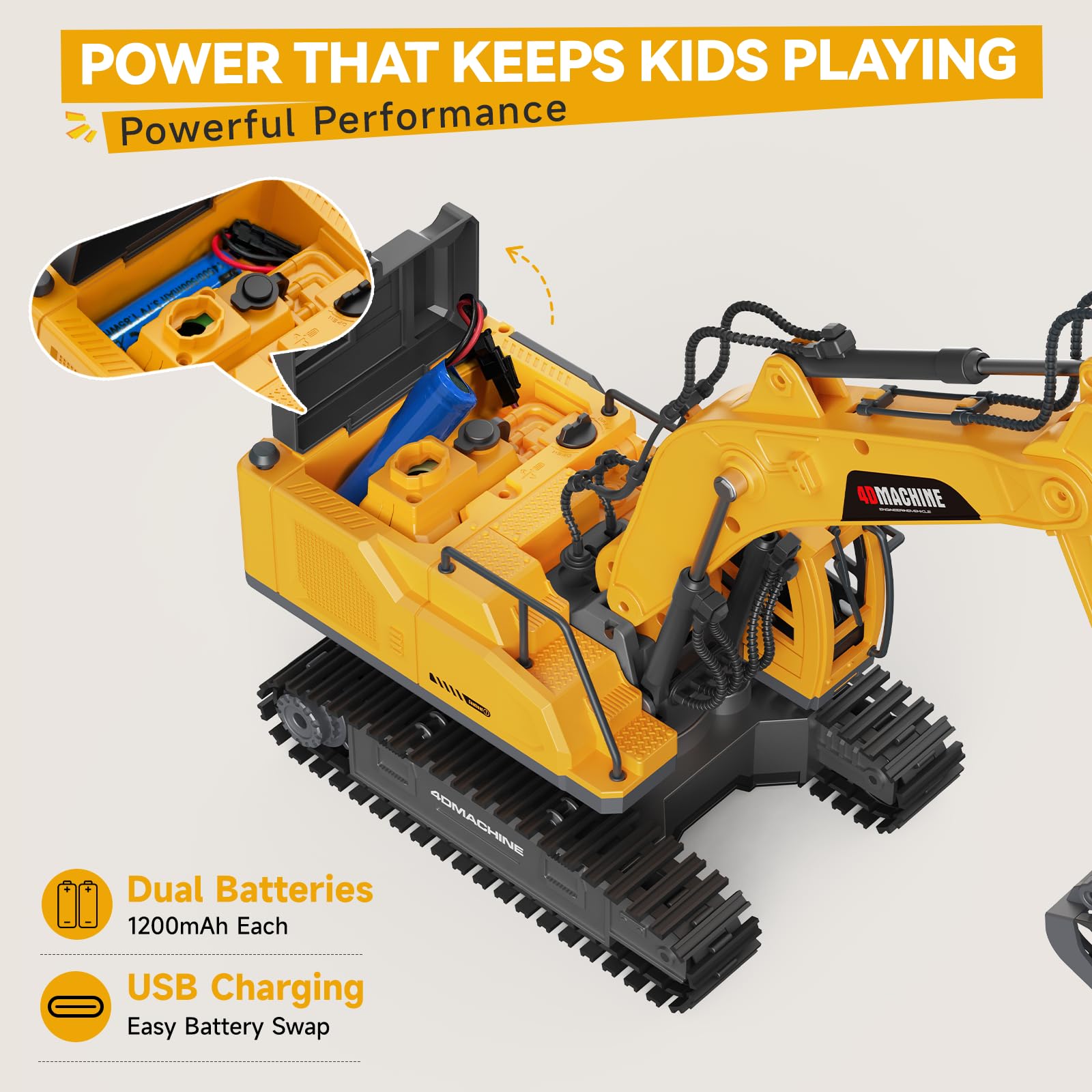 Noizka grapple in use picking up toys to demonstrate versatile grabbing