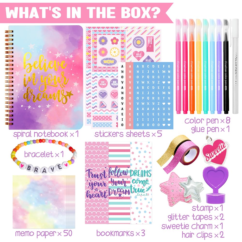 Nollh glitter washi tape and decorative charm adding sparkle and texture