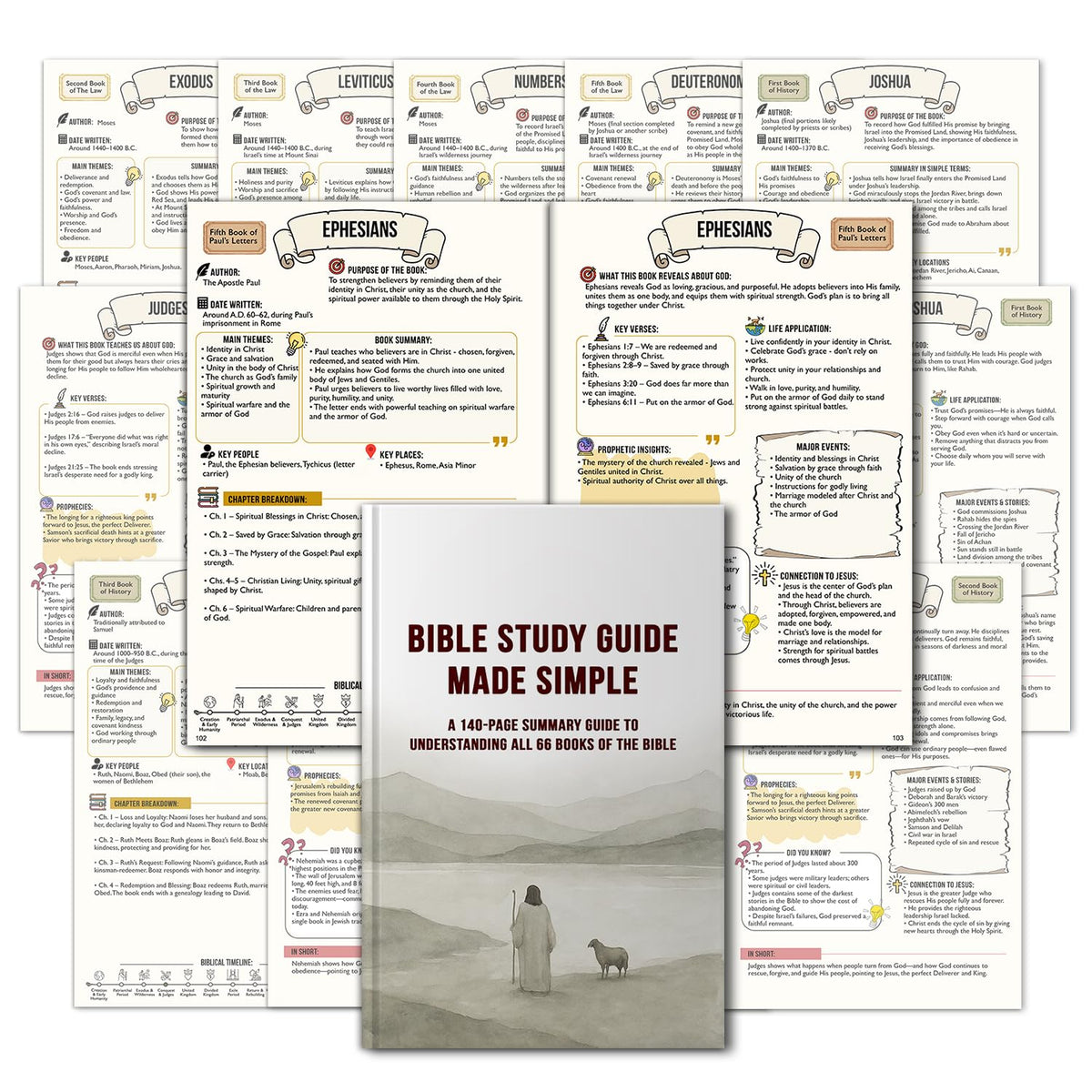 Nonlae front cover of the study guide showing inviting design and clarity