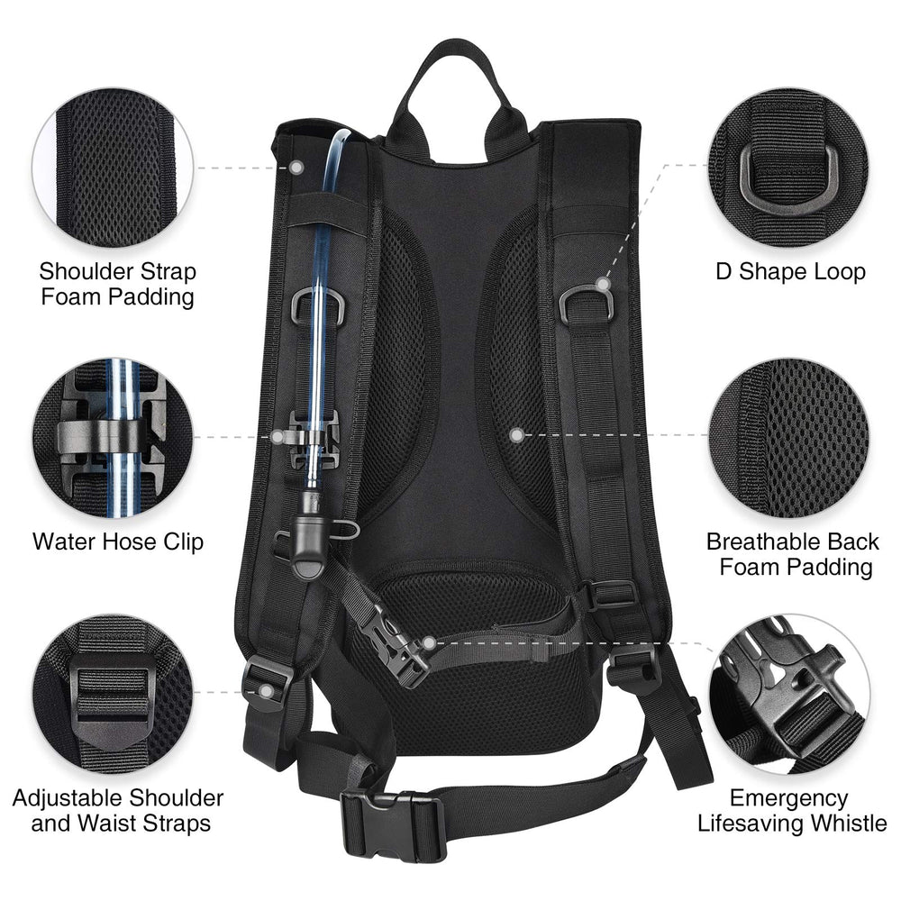 NOOLA padded shoulder and waist straps close-up improving carrying comfort