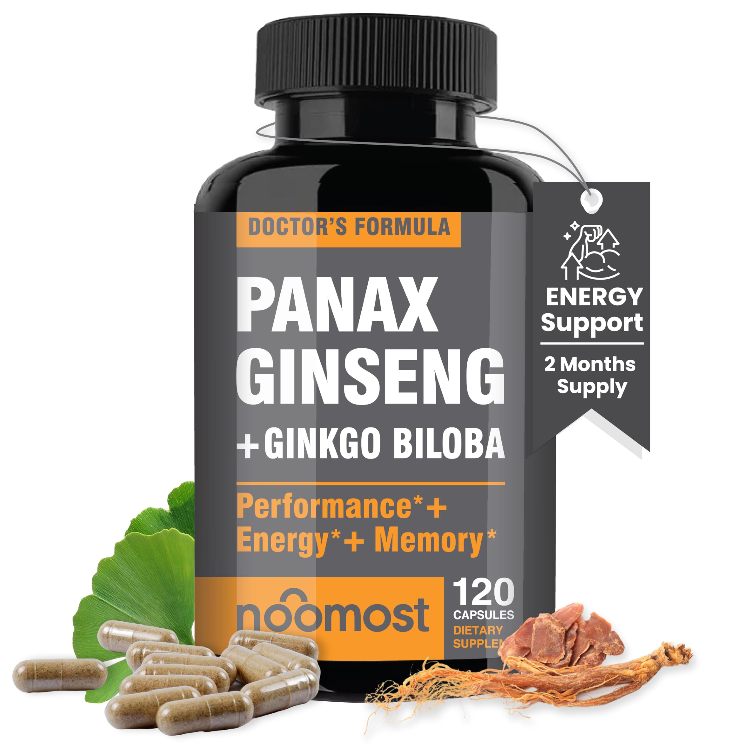 NooMost front bottle view showing label and supplement benefits