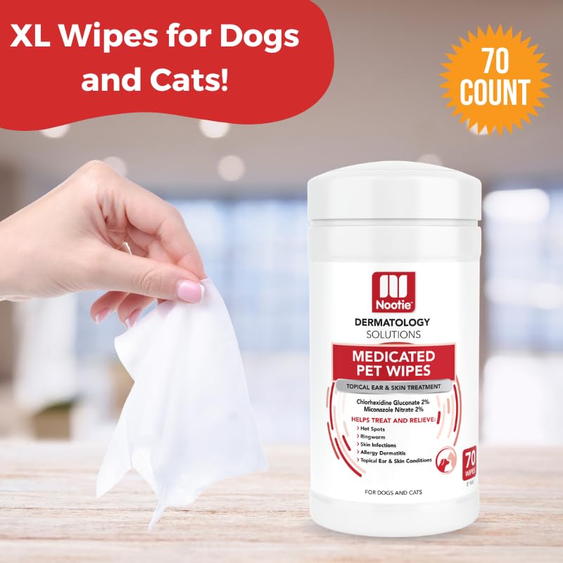 close-up of Nootie wipe texture showing soft cloth for gentle cleansing