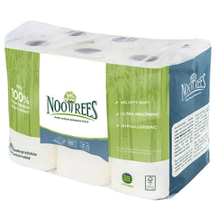 NooTrees unwound sheet detail showing absorbent bamboo fibers and strength