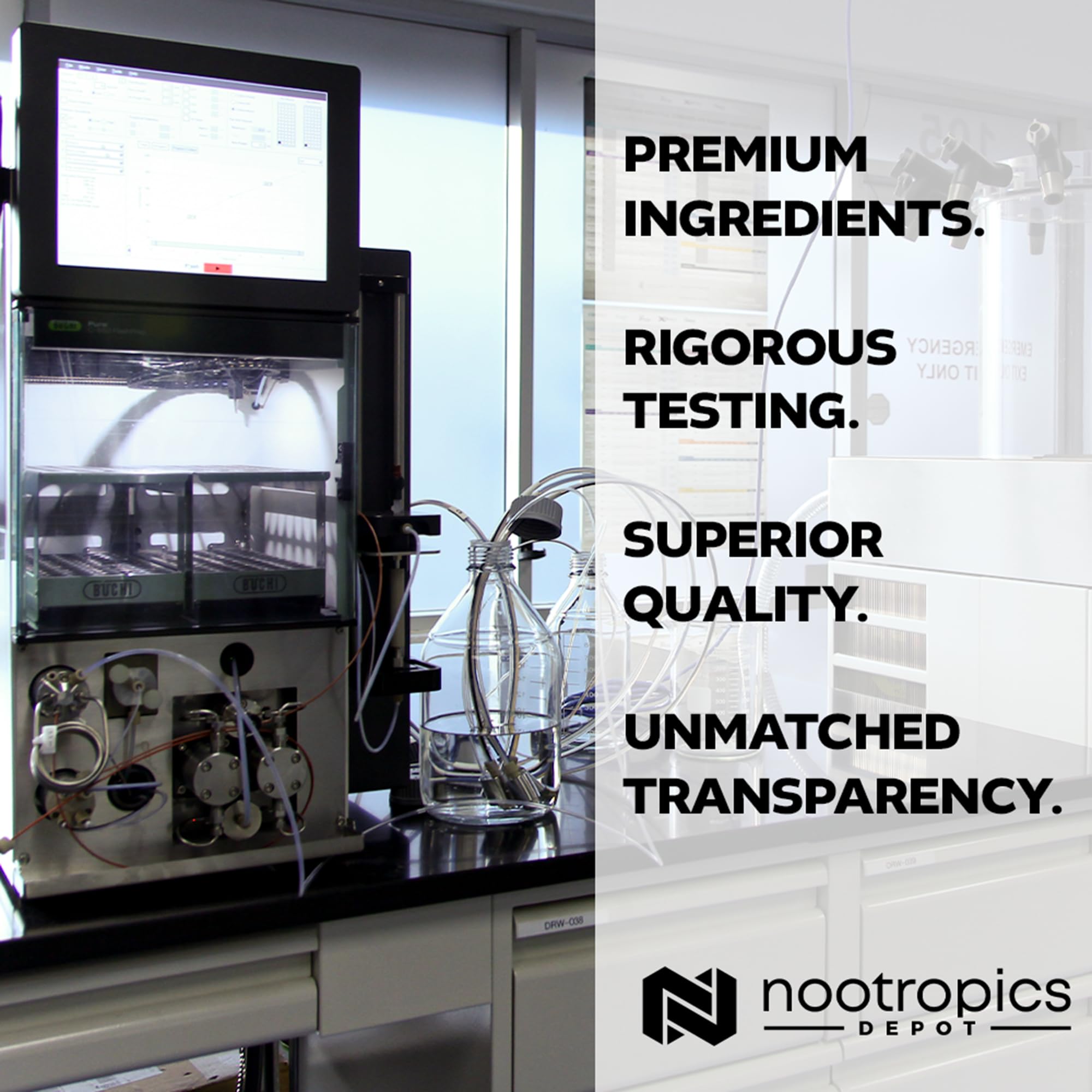 Lifestyle shot of Nootropics Depot saffron capsules on a table for daily routine support