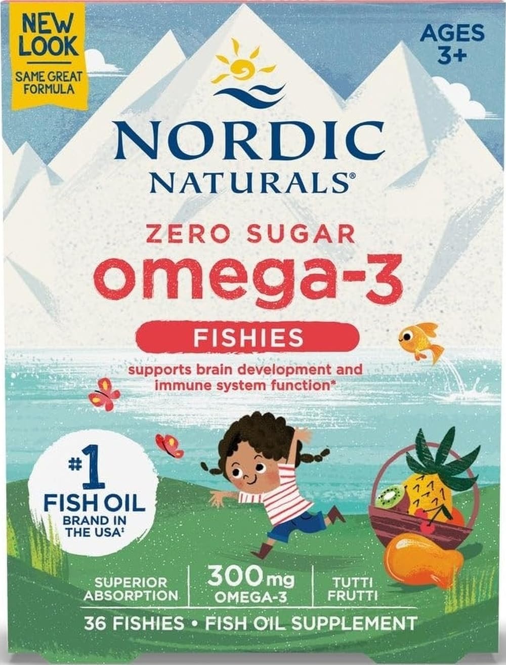 Nordic Naturals front packaging showing product and benefits clearly