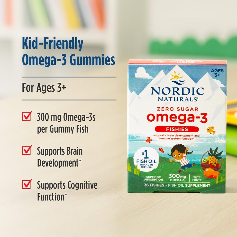 Nordic Naturals gummy close-up showing chewy texture and appealing color