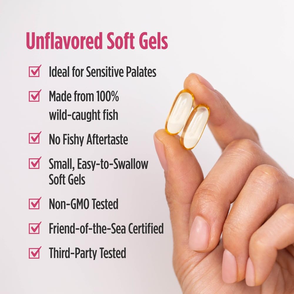 Nordic Naturals soft gel texture and clarity highlighting purity