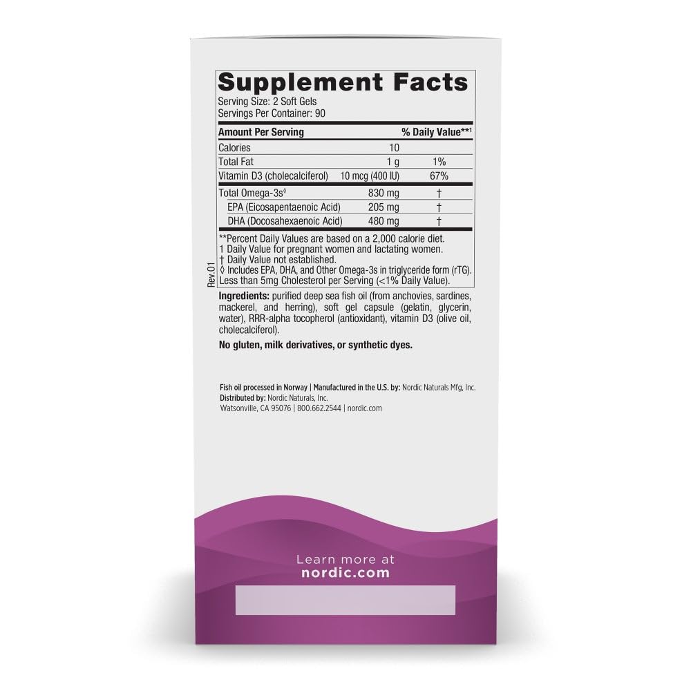 Nordic Naturals close up of unflavored soft gels for easy swallowing