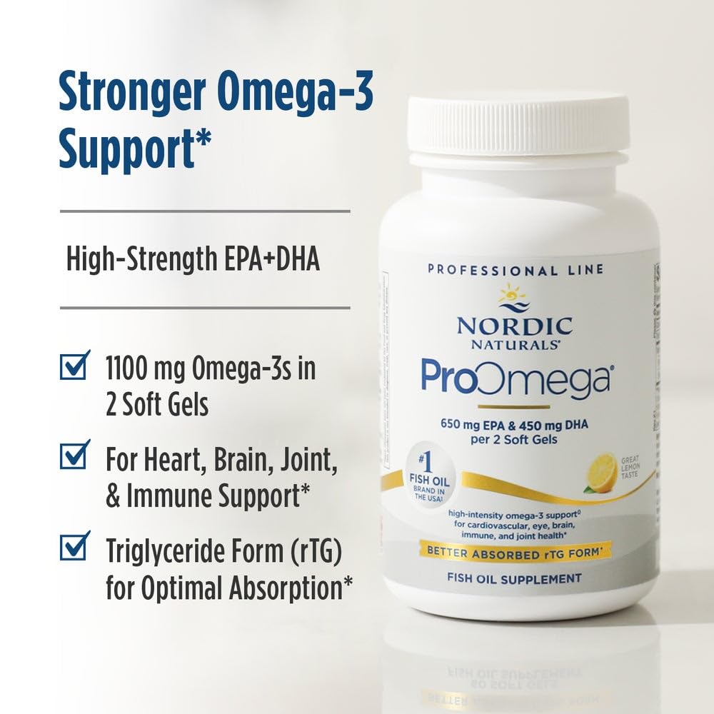 Nordic Naturals softgel beside a coin for scale showing compact size and convenient dosing