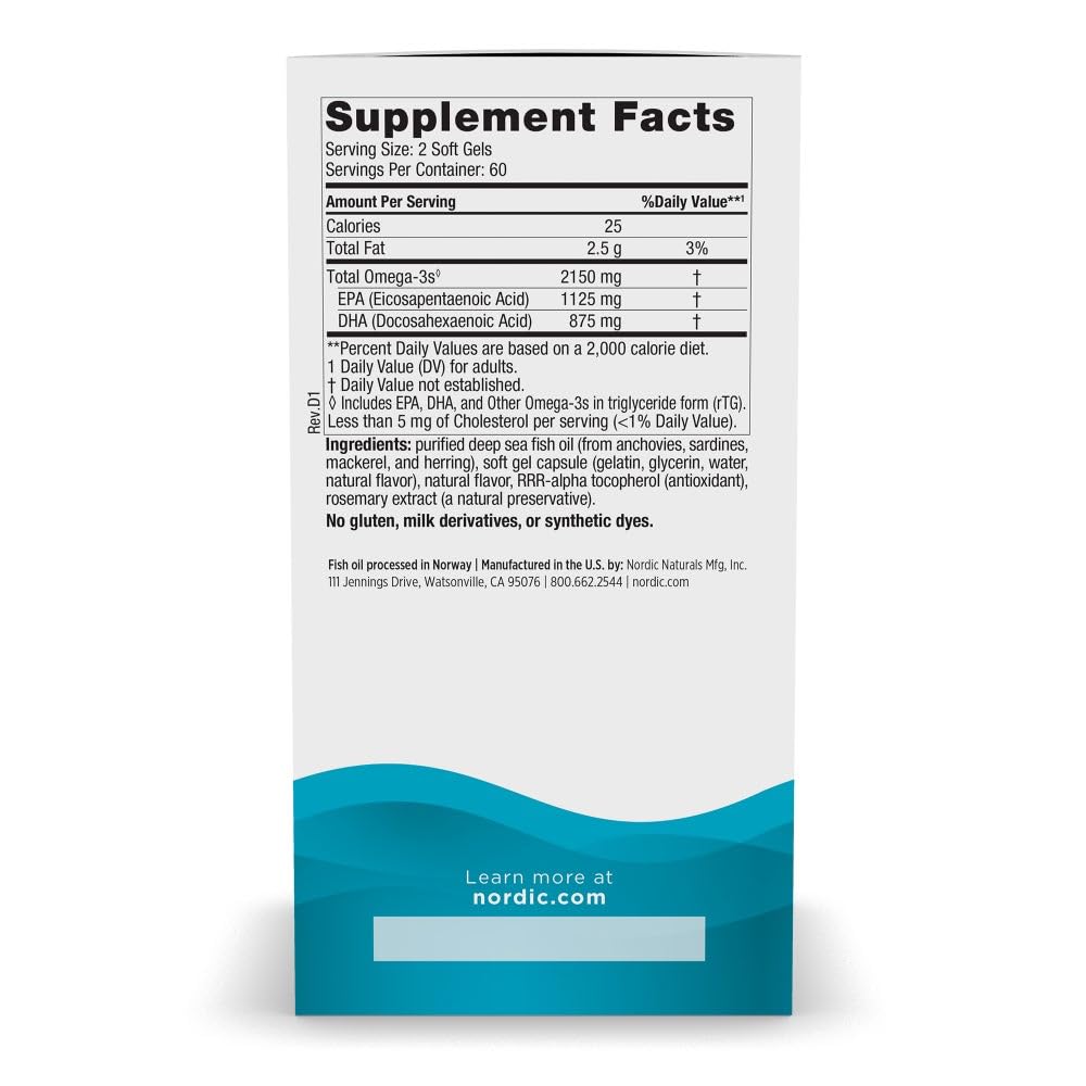 Nordic Naturals soft gels close-up highlighting smooth swallowable texture