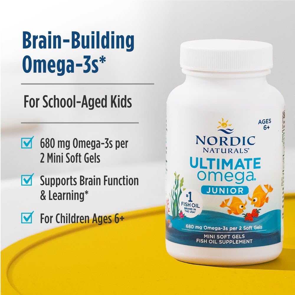 Nordic Naturals soft gel texture detail emphasizing smooth coating for easier swallowing