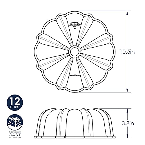 Nordic Ware Bundt pan staged in kitchen illustrating heirloom-quality use