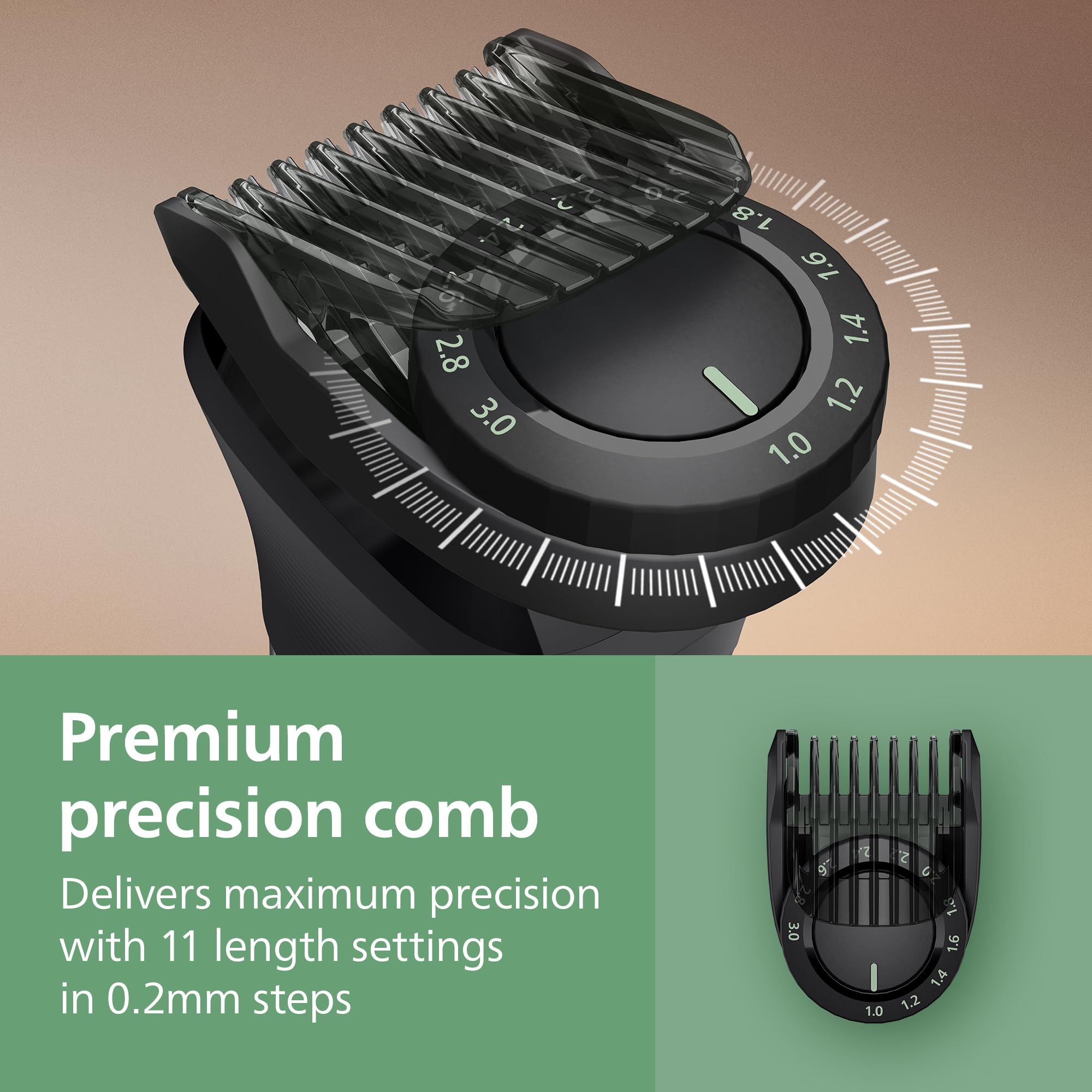 Norelco 7000 trimming a dense beard delivering consistent power through thick hair