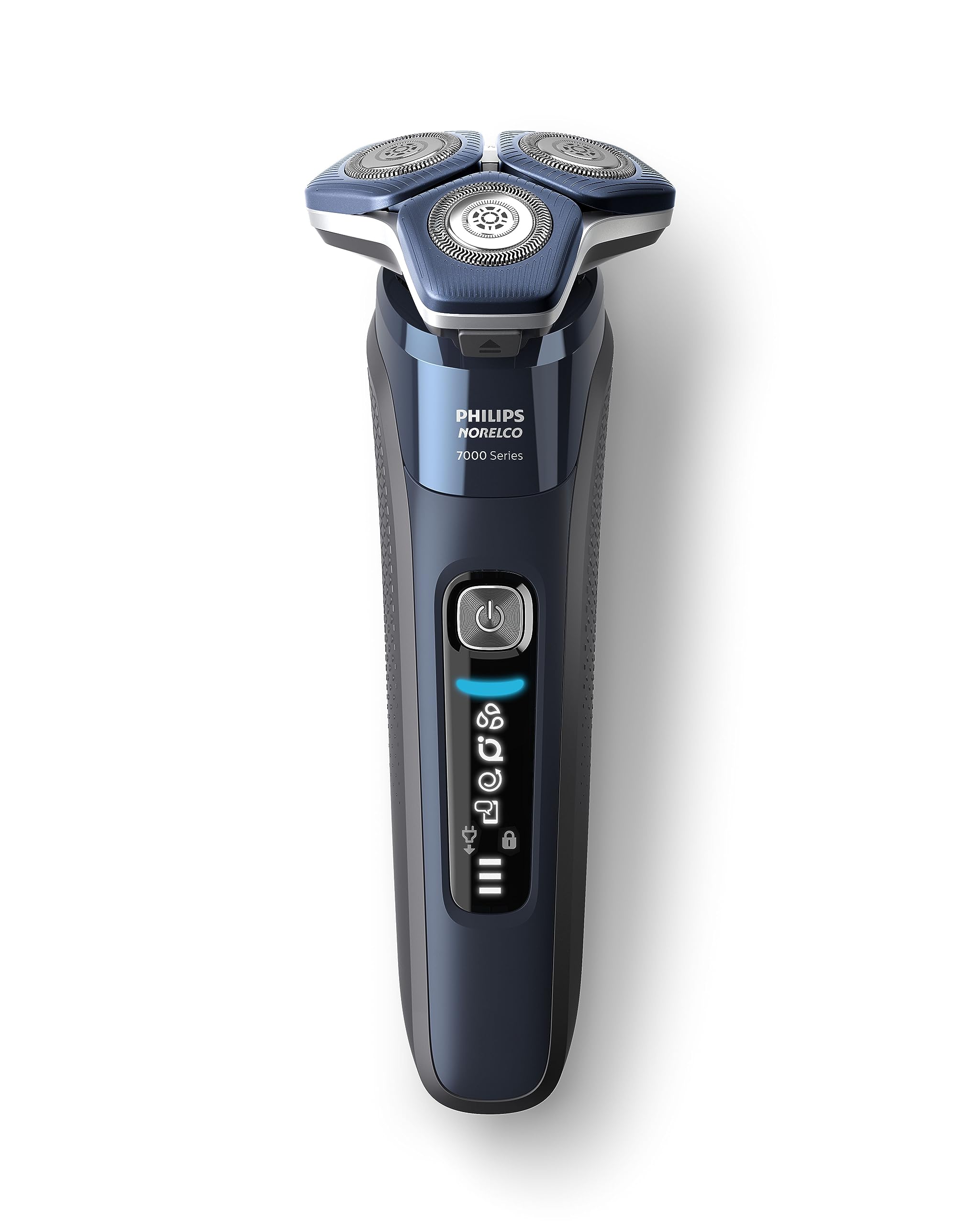 Philips Norelco 7800 pop-up precision trimmer detail, useful for mustache and sideburn shaping