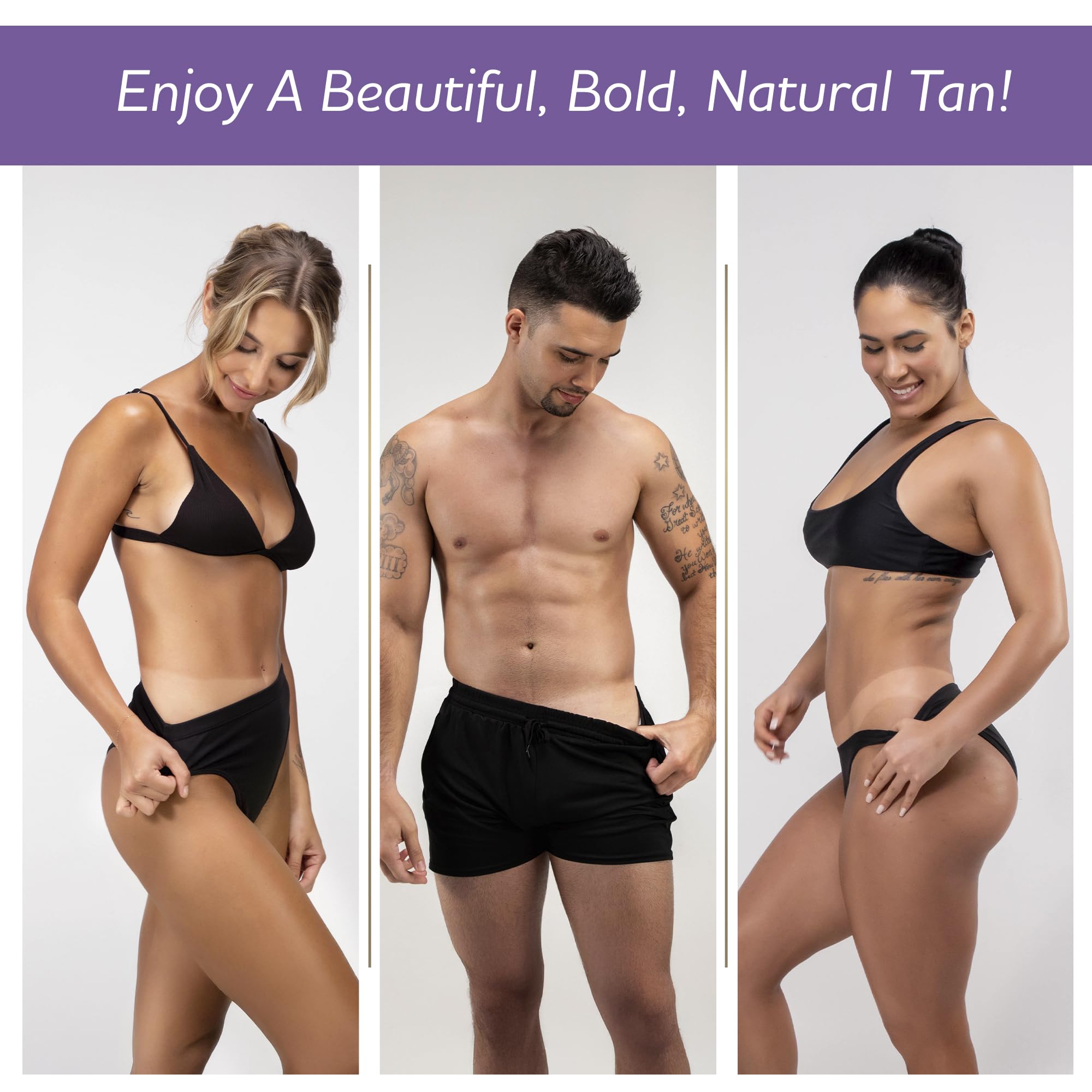Norvell applied with tanning mitt demonstrating even streak-free coverage