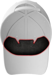 NoSweat adhesive detail demonstrating secure fit inside caps