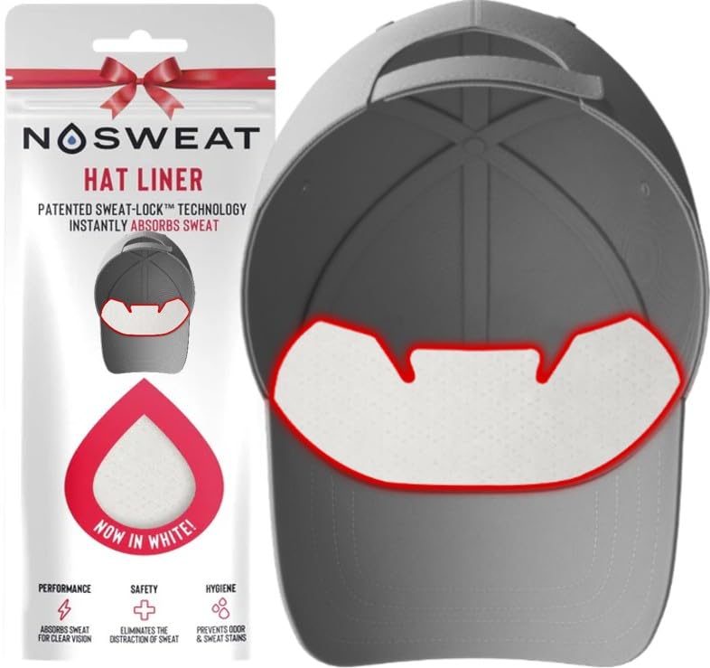 NoSweat on hat in outdoor golf setting preventing stains