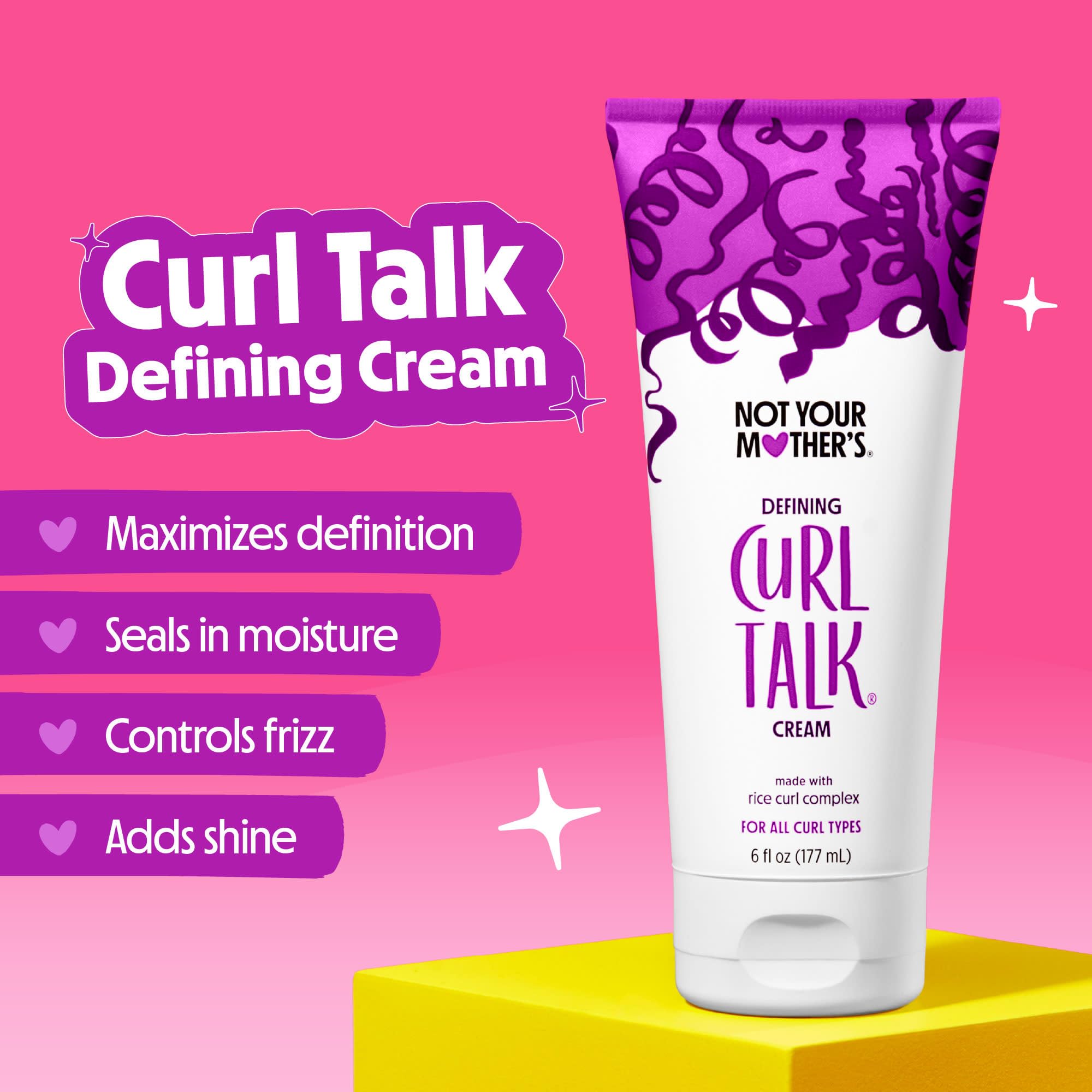 Not Your Mother's product label ingredients close-up highlighting Rice Curl Complex benefits