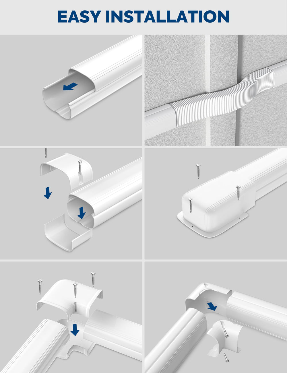 Nouscan included zinc-plated screws and instruction leaflet for easy install