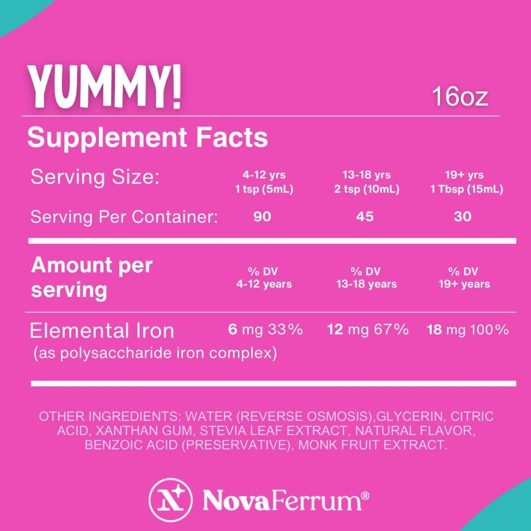 NovaFerrum pouring texture demonstration into spoon, brand shows smooth pourability and easy use