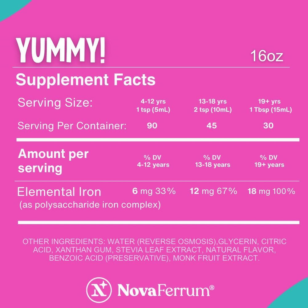 NovaFerrum pouring texture demonstration into spoon, brand shows smooth pourability and easy use